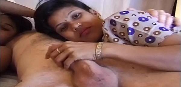  real busty desi indian in a real threesome